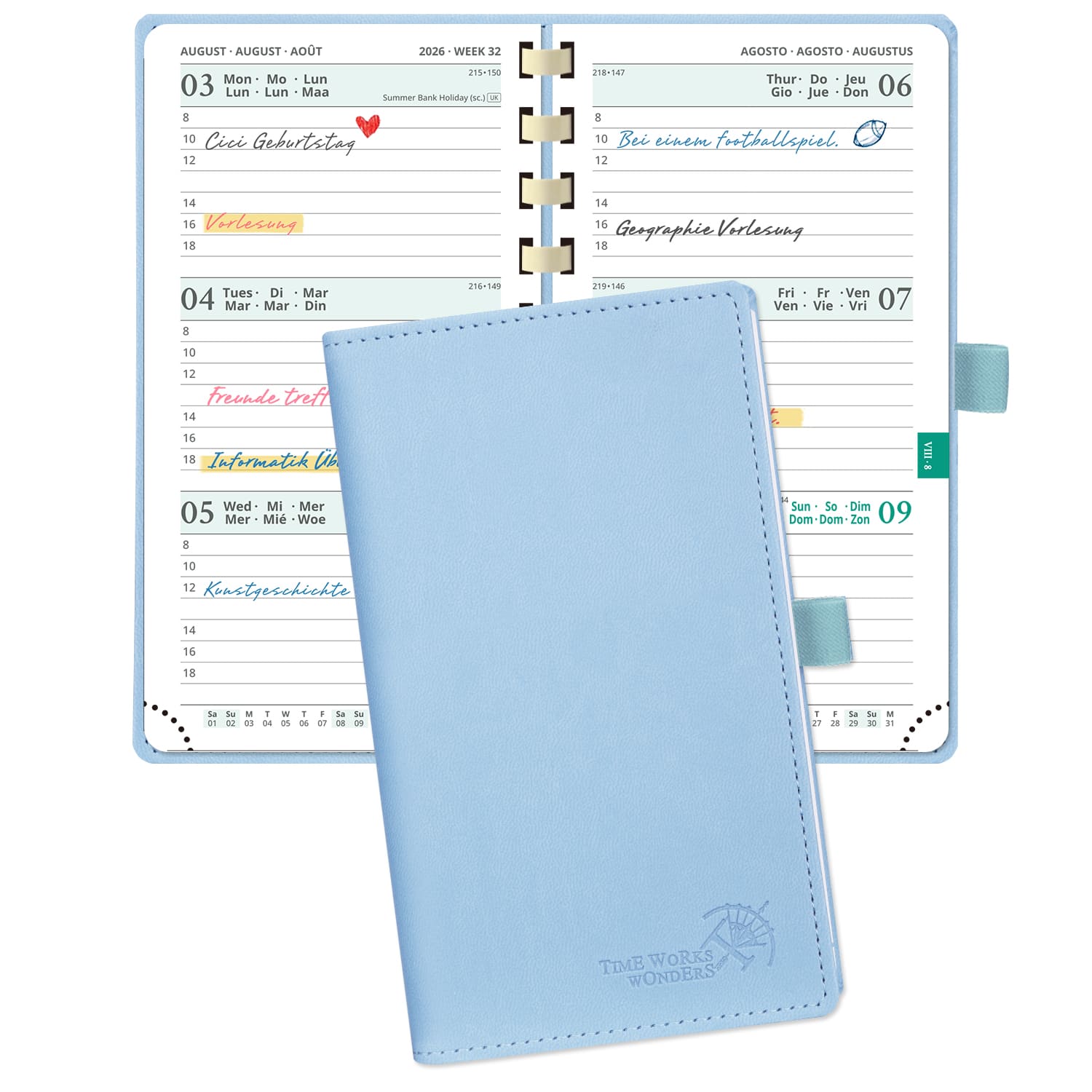 POPRUN 2025-2026 Academic Planner Blue