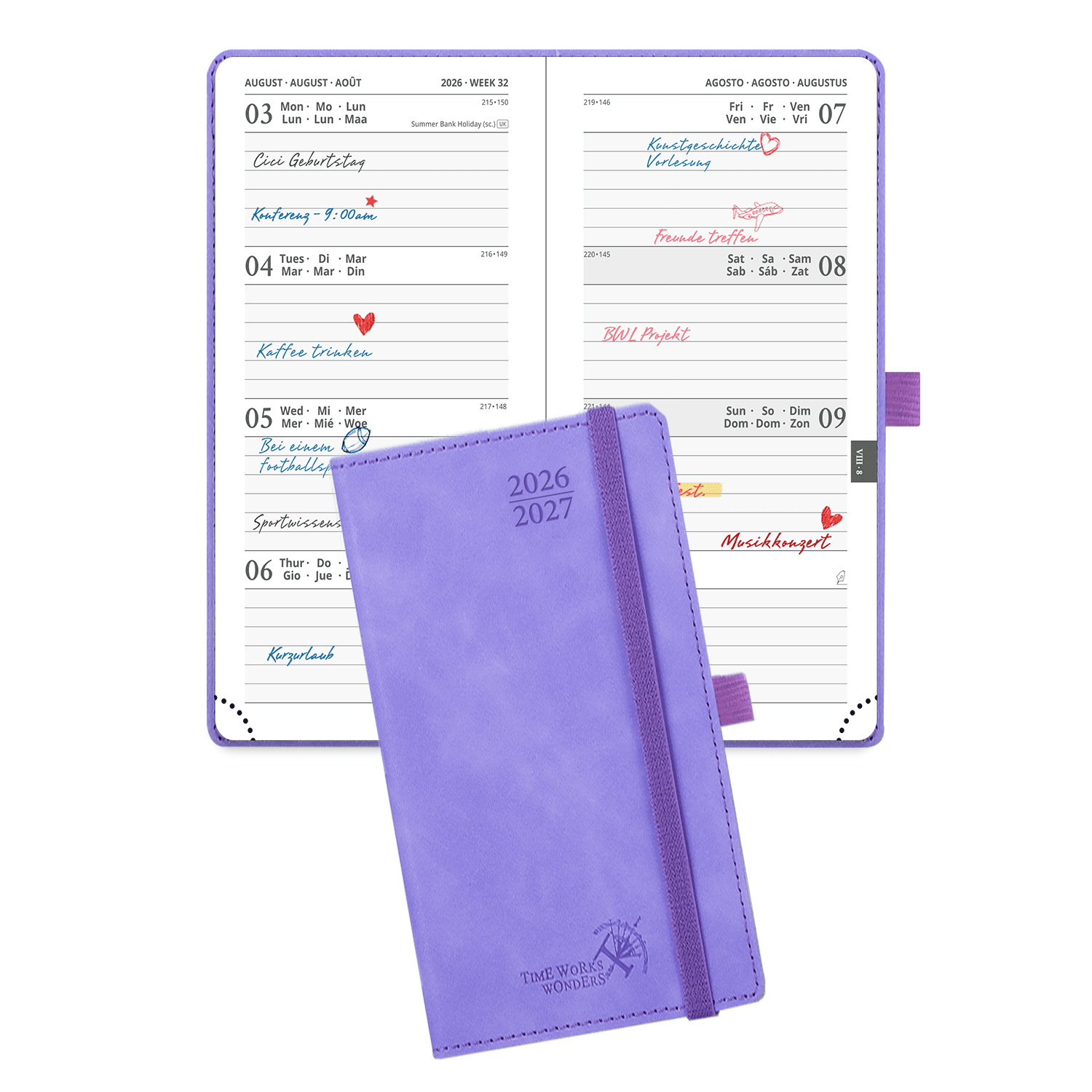 POPRUN 2026-2027 Academic Planner Lilac