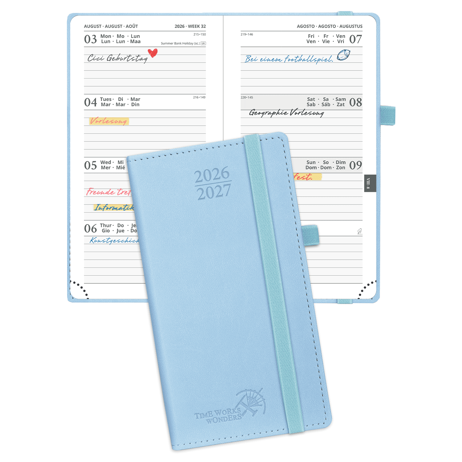 POPRUN 2026-2027 Academic Planner Blue