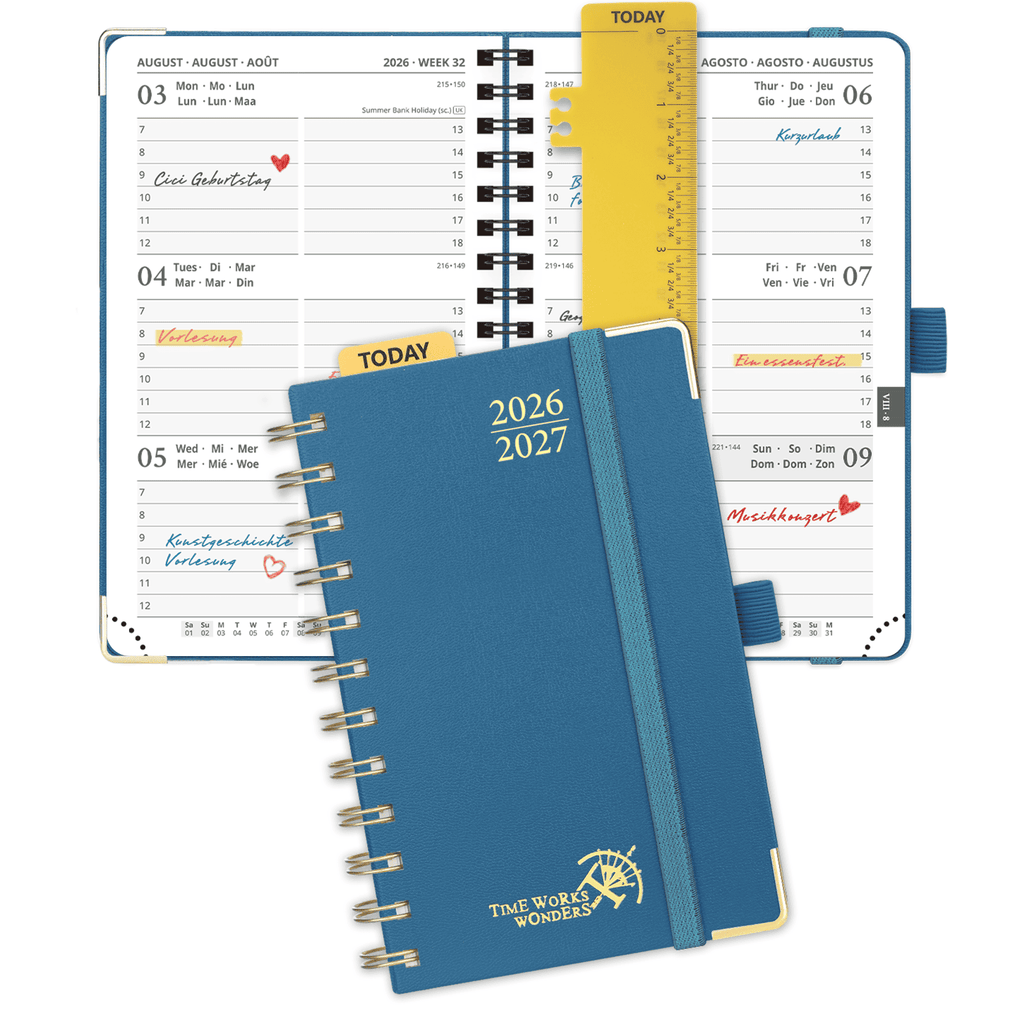 POPRUN 2026-2027 Academic Planner Night Sky Blue