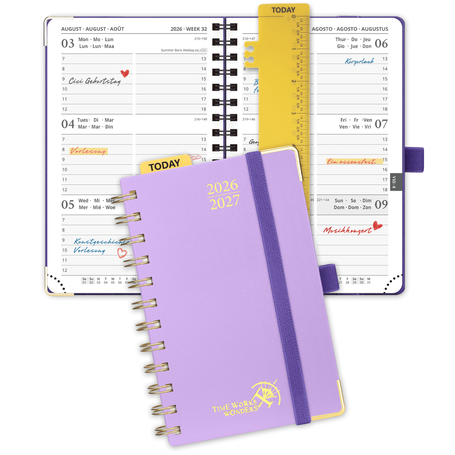 POPRUN 2026-2027 Academic Planner Violet