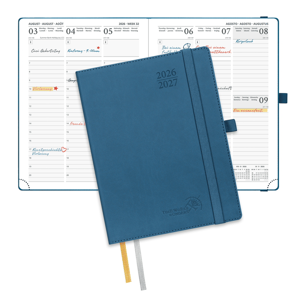 POPRUN 2026-2027 Academic Planner Night Sky Blue