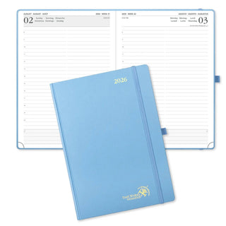 POPRUN 2026 Daily Planner Haze Blue