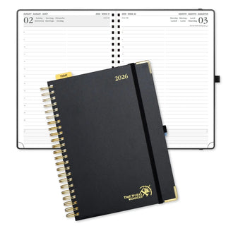 POPRUN 2026 Daily Planner Black