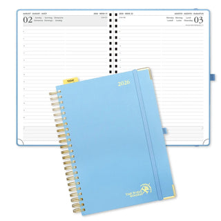 POPRUN 2026 Daily Planner Haze Blue
