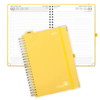 POPRUN 2026 Daily Planner Light Yellow