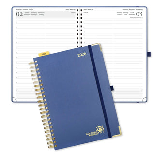 POPRUN 2026 Daily Planner Night Sky Blue