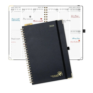 POPRUN 2026 Weekly Planner Black