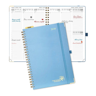 POPRUN 2026 Weekly Planner Haze Blue