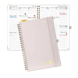 POPRUN 2026 Weekly Planner Light Pink
