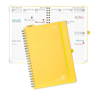 POPRUN 2026 Weekly Planner Light Yellow
