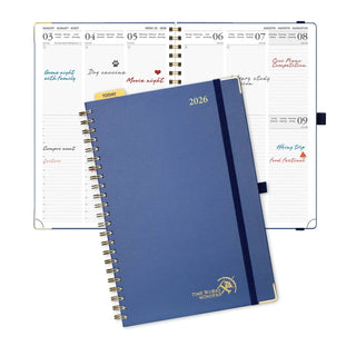 POPRUN 2026 Weekly Planner Night Sky Blue