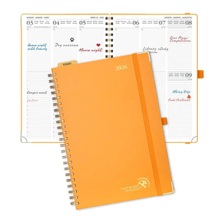 POPRUN 2026 Weekly Planner Orange