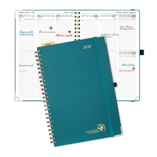 POPRUN 2026 Weekly Planner Pacific Green