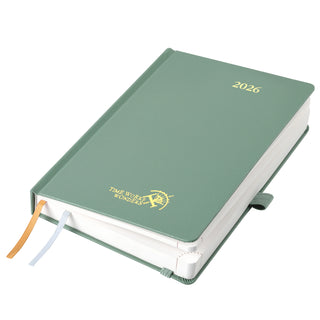 POPRUN 2026 Daily Planner Mid Night Green