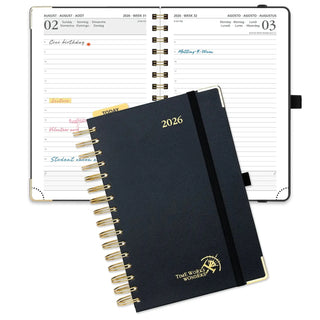 POPRUN 2026 Daily Planner Black