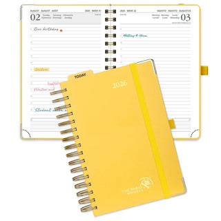 POPRUN 2026 Daily Planner Light Yellow