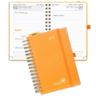 POPRUN 2026 Daily Planner Orange