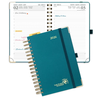 POPRUN 2026 Daily Planner Pacific Green