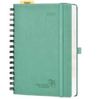 POPRUN 2026 Daily Planner Midnight Green