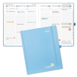 POPRUN 2025 Weekly Planner Haze Blue