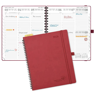 POPRUN 2026 Weekly Planner Bordeaux