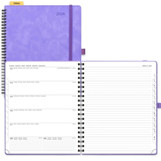 POPRUN 2026 Weekly Planner Lillac
