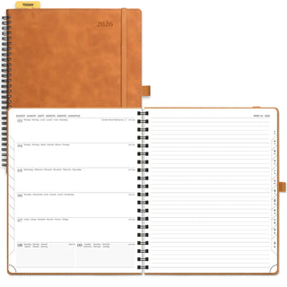 POPRUN 2026 Weekly Planner Neo Brown