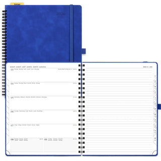 POPRUN 2026 Weekly Planner Royal Blue