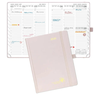 POPRUN 2026 Weekly Planner Light Pink