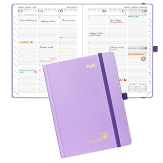 POPRUN 2026 Weekly Planner Violet