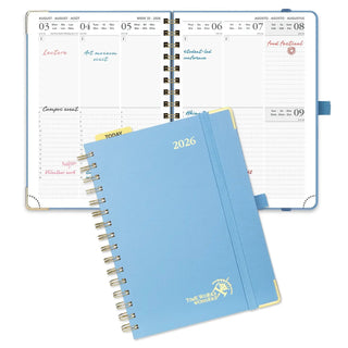 POPRUN 2026 Weekly Planner Haze Blue