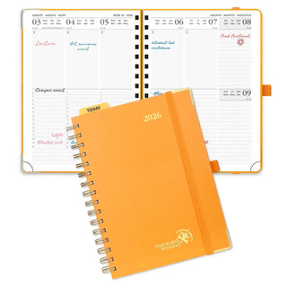 POPRUN 2026 Weekly Planner Orange