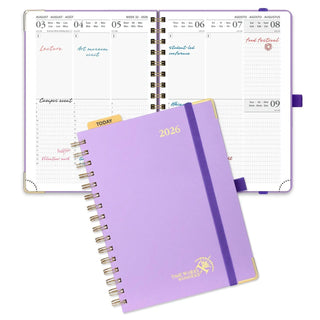 POPRUN 2026 Weekly Planner Violet