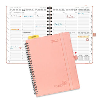 POPRUN 2026 Weekly Planner Pink