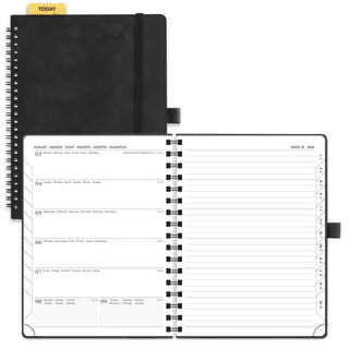 POPRUN 2026 Weekly Planner Neo Black