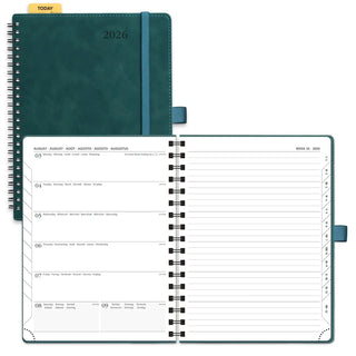 POPRUN 2026 Weekly Planner Neo Forrest Green