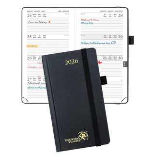 POPRUN 2026 Weekly Planner Black