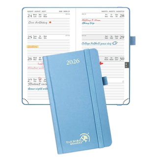 POPRUN 2026 Weekly Planner Haze Blue