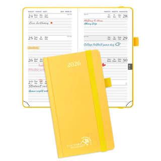 POPRUN 2026 Weekly Planner Light Yellow