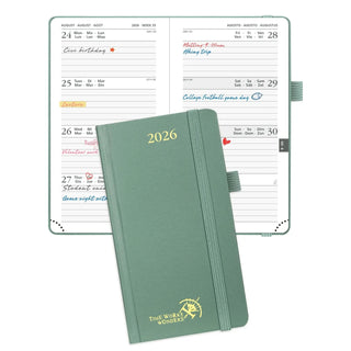 POPRUN 2026 Weekly Planner Mid Night Green