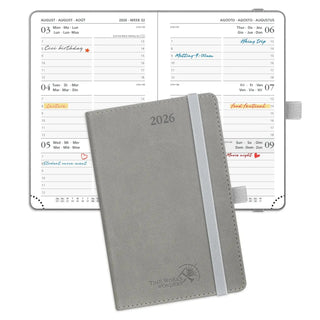 POPRUN 2026 Weekly Planner Gray