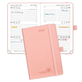 POPRUN 2026 Weekly Planner Pink