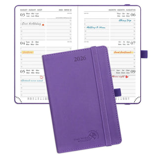 POPRUN 2026 Weekly Planner Purple