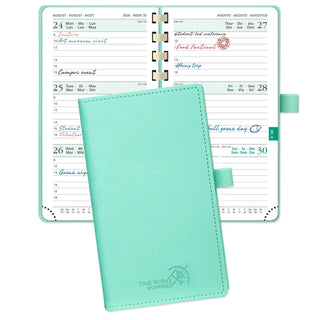 POPRUN 2026 Weekly Planner Mint Green
