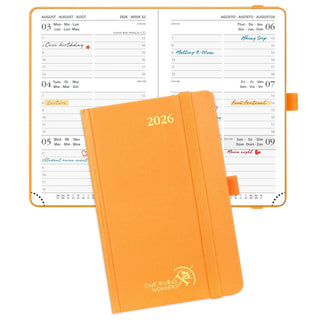 POPRUN 2026 Weekly Planner Orange