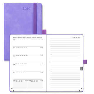 POPRUN 2026 Weekly Planner Lillac