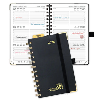 POPRUN 2026 Weekly Planner Black