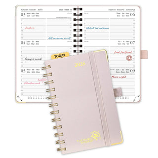 POPRUN 2026 Weekly Planner Light Pink