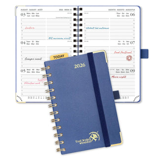 POPRUN 2026 Weekly Planner Night Sky Blue